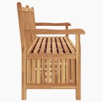 vidaXL Bancă de grădină cu șemineu cu depozitare Maro 228 x 60 x 90 cm