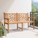 vidaXL Bancă de grădină Maro 150 x 60 x 90 cm Lemn masiv de tec