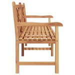 vidaXL Bancă de grădină Maro 228 x 60 x 90 cm Lemn masiv de tec