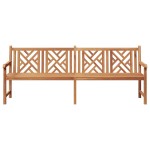 vidaXL Bancă de grădină Maro 228 x 60 x 90 cm Lemn masiv de tec