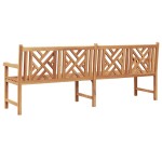 vidaXL Bancă de grădină Maro 228 x 60 x 90 cm Lemn masiv de tec