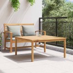 vidaXL Masă de cafea Maro 110 x 110 x 45 cm Lemn masiv de tec vidaXL Masă de cafea Maro 110 x 110 x 45 cm Lemn masiv de tec