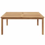 vidaXL Masă de cafea Maro 110 x 110 x 45 cm Lemn masiv de tec vidaXL Masă de cafea Maro 110 x 110 x 45 cm Lemn masiv de tec