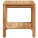 vidaXL Masă de cafea Maro 45 x 45 x 45 cm Lemn masiv de tec vidaXL Masă de cafea Maro 45 x 45 x 45 cm Lemn masiv de tec