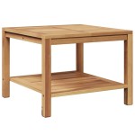 vidaXL Masă de cafea Maro 60 x 60 x 45 cm Lemn masiv de tec vidaXL Masă de cafea Maro 60 x 60 x 45 cm Lemn masiv de tec