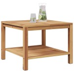 vidaXL Masă de cafea Maro 60 x 60 x 45 cm Lemn masiv de tec vidaXL Masă de cafea Maro 60 x 60 x 45 cm Lemn masiv de tec