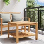 vidaXL Masă de cafea Maro 60 x 60 x 45 cm Lemn masiv de tec vidaXL Masă de cafea Maro 60 x 60 x 45 cm Lemn masiv de tec