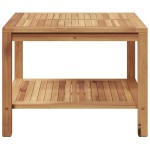 vidaXL Masă de cafea Maro 60 x 60 x 45 cm Lemn masiv de tec vidaXL Masă de cafea Maro 60 x 60 x 45 cm Lemn masiv de tec