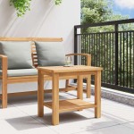 vidaXL Masă de cafea Maro 50 x 35 x 45 cm Lemn masiv de tec