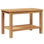 vidaXL Masă de cafea Maro 70 x 40 x 45 cm Lemn masiv de tec vidaXL Masă de cafea Maro 70 x 40 x 45 cm Lemn masiv de tec