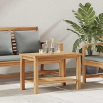 vidaXL Masă de cafea Maro 70 x 40 x 45 cm Lemn masiv de tec vidaXL Masă de cafea Maro 70 x 40 x 45 cm Lemn masiv de tec