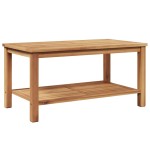 vidaXL Masă de cafea Maro 90 x 50 x 45 cm Lemn masiv de tec vidaXL Masă de cafea Maro 90 x 50 x 45 cm Lemn masiv de tec