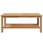 vidaXL Masă de cafea Maro 110 x 55 x 45 cm Lemn masiv de tec vidaXL Masă de cafea Maro 110 x 55 x 45 cm Lemn masiv de tec