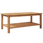 vidaXL Masă de cafea Maro 110 x 55 x 45 cm Lemn masiv de tec vidaXL Masă de cafea Maro 110 x 55 x 45 cm Lemn masiv de tec