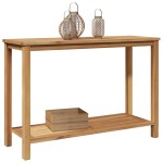 vidaXL Masă de consolă Maro 110 x 40 x 45 cm Lemn masiv de tec vidaXL Masă de consolă Maro 110 x 40 x 45 cm Lemn masiv de tec