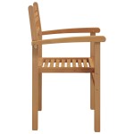 vidaXL Scaune de grădină stivuibile 4 pcs Maro 55.5 x 55.5 x 90 cm vidaXL Scaune de grădină stivuibile 4 pcs Maro 55.5 x 55.5 x 90 cm