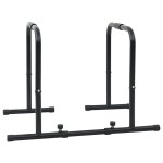 vidaXL Bară de flotări cu lungime ajustabilă, capacitate 120 kg, 96-117x67x75 cm din oțel vidaXL Bară de flotări cu lungime ajustabilă, capacitate 120 kg, 96-117x67x75 cm din oțel