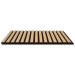 vidaXL Panouri acustice de perete 2 buc șipci 60,5x60 cm furnir stejar vidaXL Panouri acustice de perete 2 buc șipci 60,5x60 cm furnir stejar