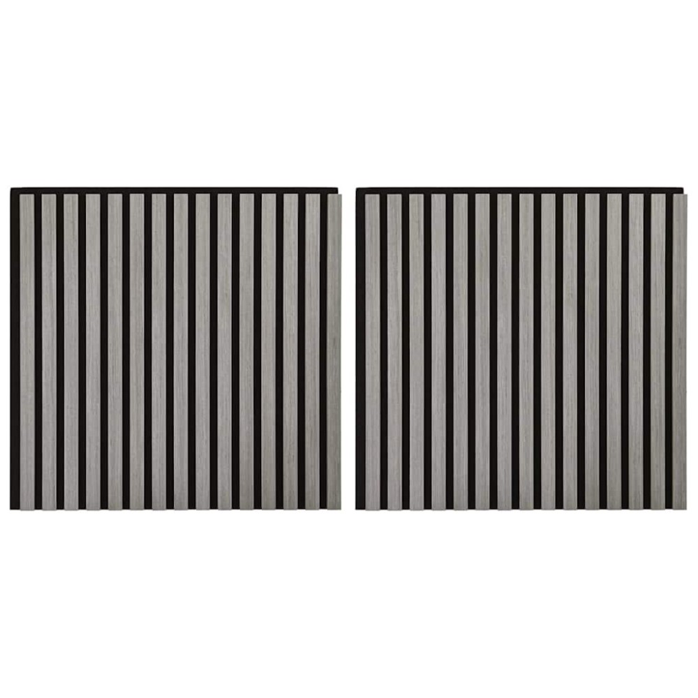 vidaXL Panouri acustice de perete 2 buc șipci 60,5x60 cm furnir stejar