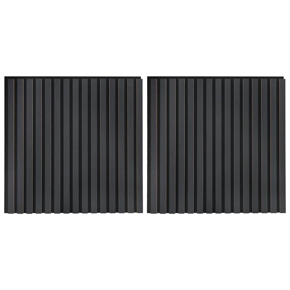 vidaXL Panouri acustice de perete 2 buc șipci 60,5x60 cm furnir stejar