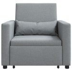 vidaXL Sofa Pat Unilaterala Gri deschis 90 x 165 x 87 cm țesătură