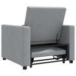 vidaXL Sofa Pat Unilaterala Gri deschis 90 x 165 x 87 cm țesătură