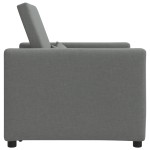 vidaXL fotoliu convertible 3 în 1 gri închis