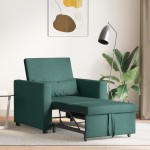 vidaXL Canapea Folie 3 în 1 Convertible Verde Închis vidaXL Canapea Folie 3 în 1 Convertible Verde Închis