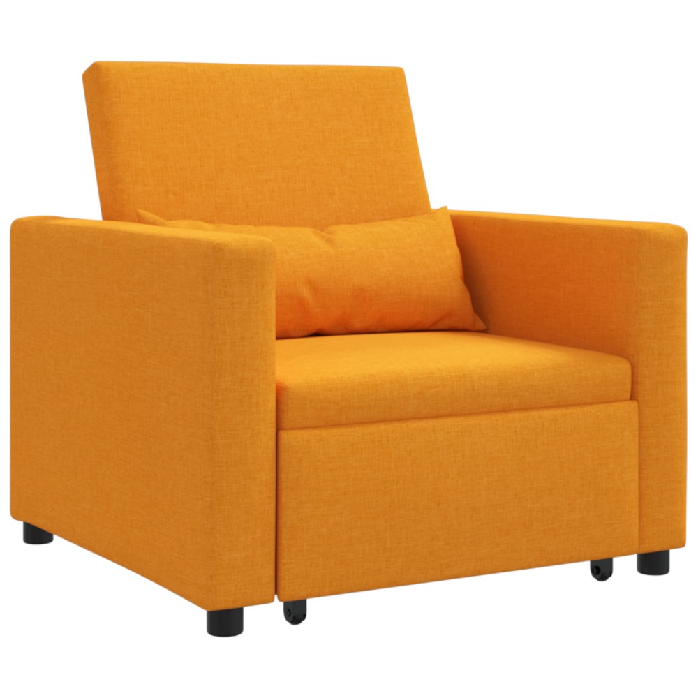 vidaXL Sofa Pat Unilaterala Galben închis 90 x 165 x 87 cm țesătură