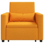 vidaXL Sofa Pat Unilaterala Galben închis 90 x 165 x 87 cm țesătură