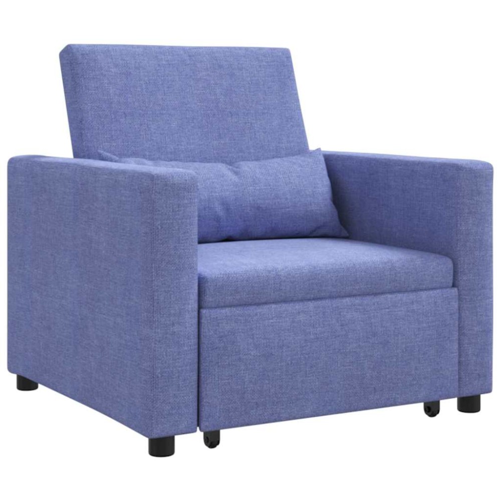 vidaXL Fotoliu 3 în 1 Convertible Albastru Jeans