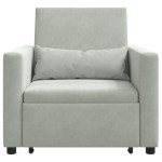 vidaXL Sofa Pat Unilaterala Gri deschis 90 x 165 x 87 cm Catifea