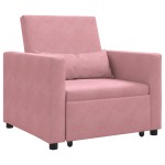 vidaXL Sofa Pat Unilaterala Roz deschis 90 x 165 x 87 cm Catifea vidaXL Sofa Pat Unilaterala Roz deschis 90 x 165 x 87 cm Catifea