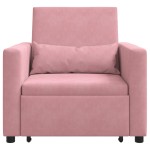 vidaXL Sofa Pat Unilaterala Roz deschis 90 x 165 x 87 cm Catifea vidaXL Sofa Pat Unilaterala Roz deschis 90 x 165 x 87 cm Catifea