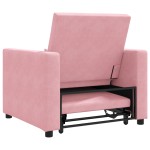 vidaXL Sofa Pat Unilaterala Roz deschis 90 x 165 x 87 cm Catifea vidaXL Sofa Pat Unilaterala Roz deschis 90 x 165 x 87 cm Catifea