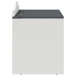 vidaXL Cutie pentru jucării Gri și alb 73 x 33 x 55 cm Lemn compozit