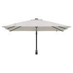 vidaXL Parasol de Grădină Nisipiu 248,5 x 247,5 x 160 cm