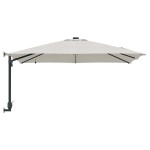vidaXL Parasol de Grădină Nisipiu 248,5 x 247,5 x 160 cm