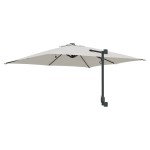 vidaXL Parasol de Grădină Nisipiu 248,5 x 247,5 x 160 cm