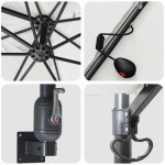 vidaXL Parasol de Grădină Nisipiu 248,5 x 247,5 x 160 cm