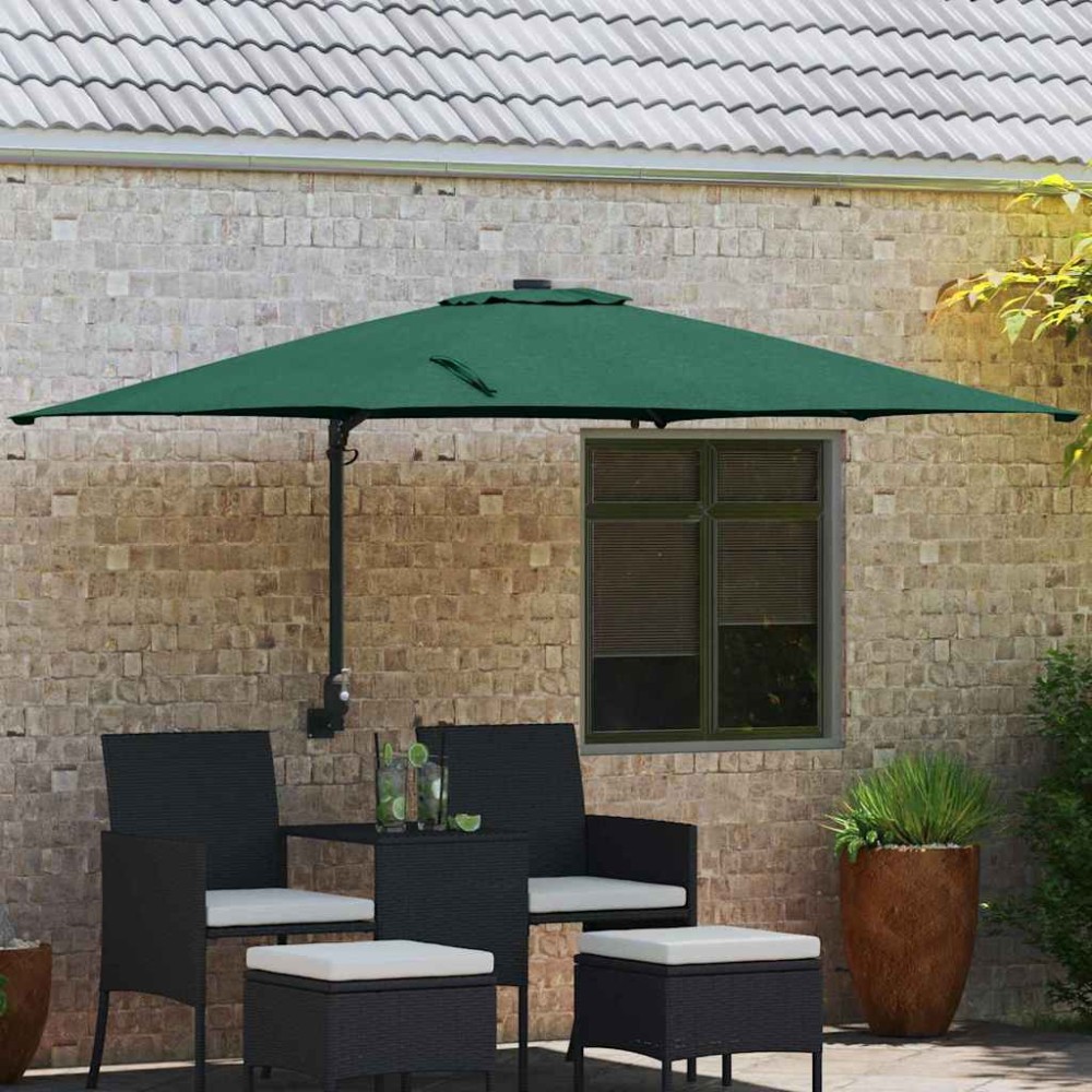 vidaXL Parasol de Grădină Verde 248,5 x 247,5 x 160 cm