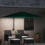 vidaXL Parasol de Grădină Verde 248,5 x 247,5 x 160 cm
