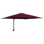 vidaXL Parasol de Grădină Roșu Bordeaux 248,5 x 247,5 x 160 cm