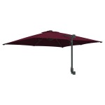 vidaXL Parasol de Grădină Roșu Bordeaux 248,5 x 247,5 x 160 cm