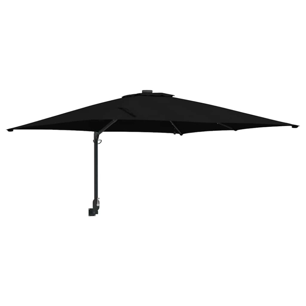 vidaXL Parasol de Grădină Negru 248,5 x 247,5 x 160 cm