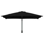 vidaXL Parasol de Grădină Negru 248,5 x 247,5 x 160 cm
