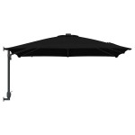vidaXL Parasol de Grădină Negru 248,5 x 247,5 x 160 cm