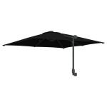 vidaXL Parasol de Grădină Negru 248,5 x 247,5 x 160 cm