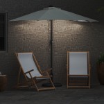 vidaXL Parasol de Grădină Nisipiu 294 x 150 x 223 cm țesătură