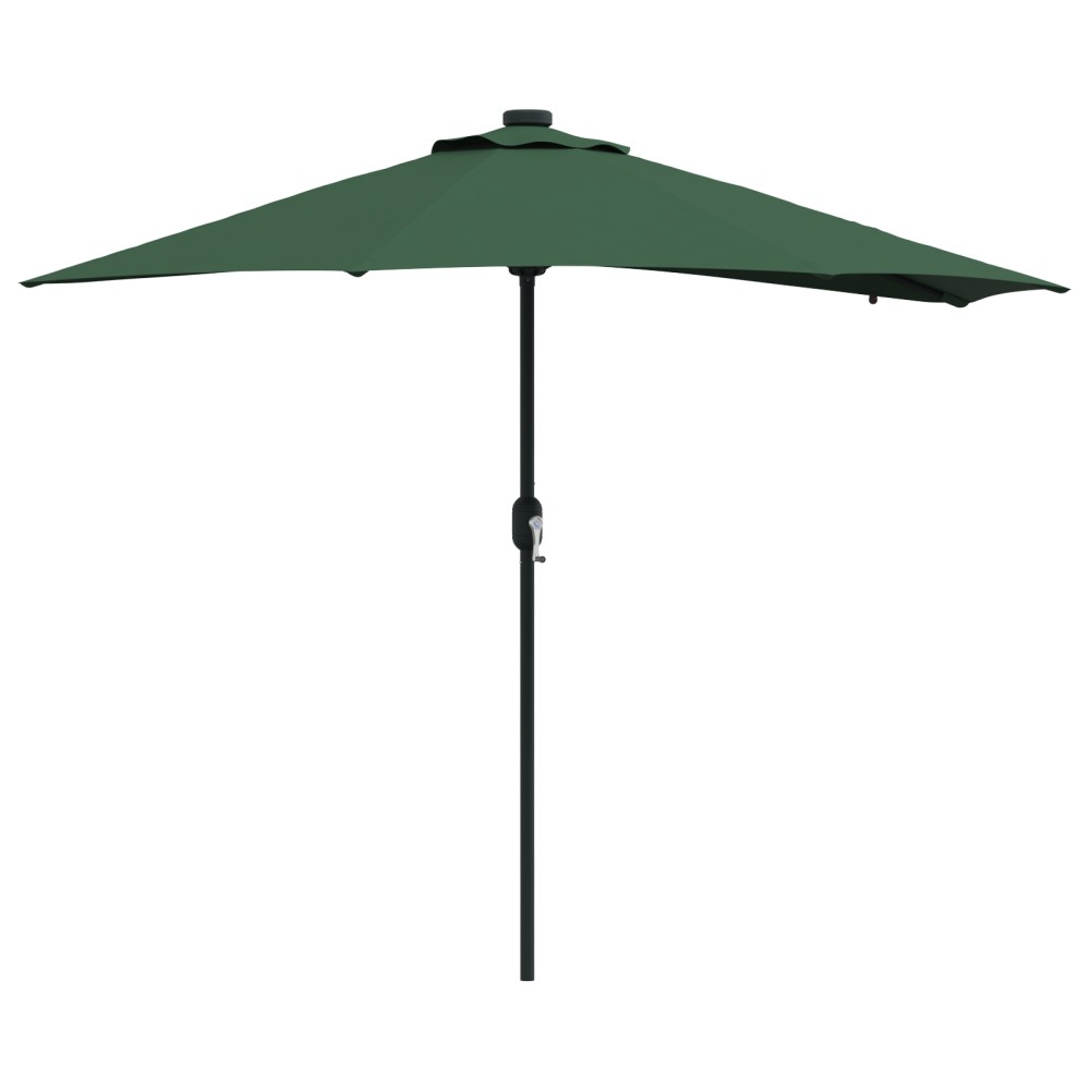 vidaXL Parasol de Grădină Verde 294 x 150 x 223 cm țesătură